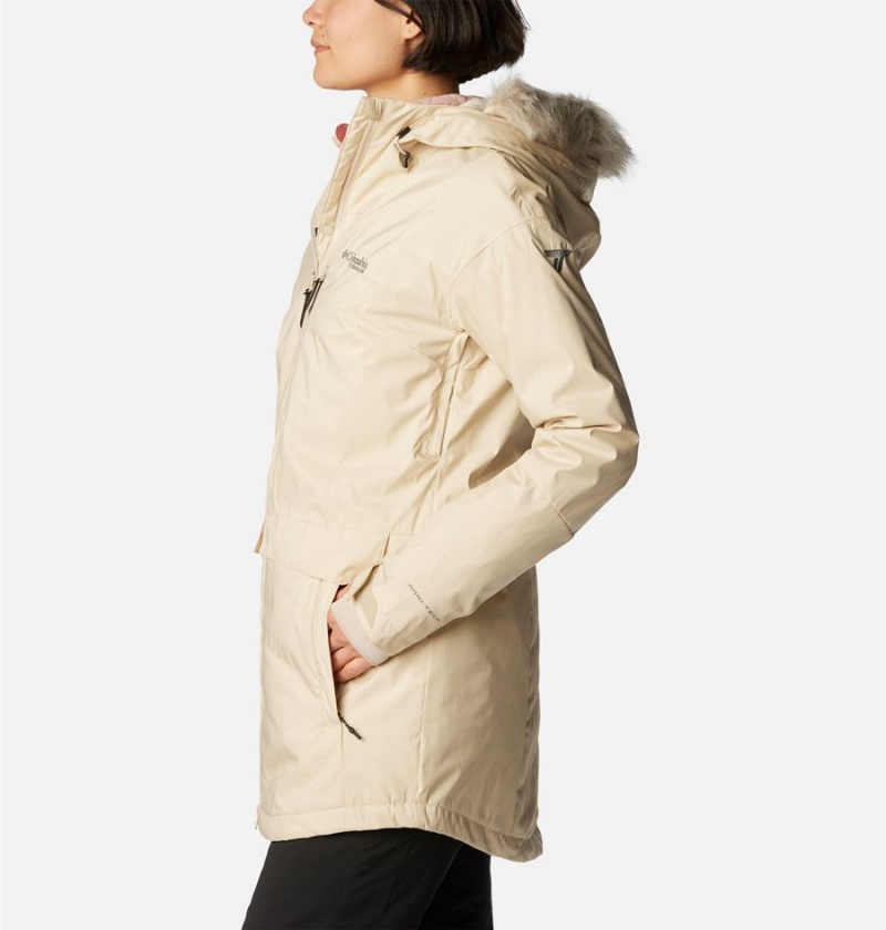 Khaki Women's Columbia Mount Bindo III Insulated Puffer Jacket | DIPQT-4803