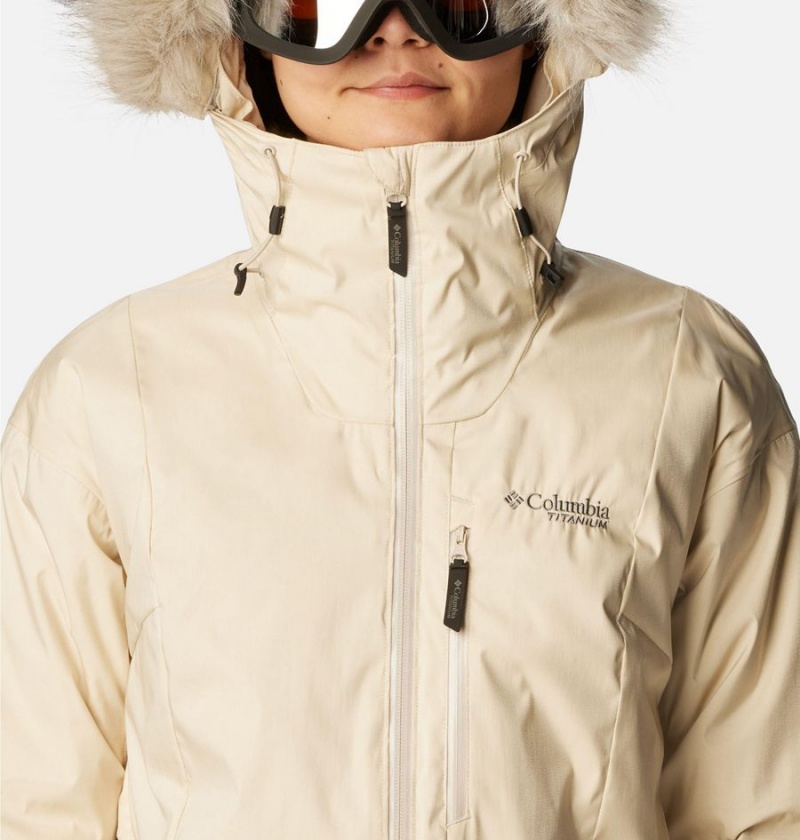 Khaki Women's Columbia Mount Bindo III Insulated Puffer Jacket | DIPQT-4803