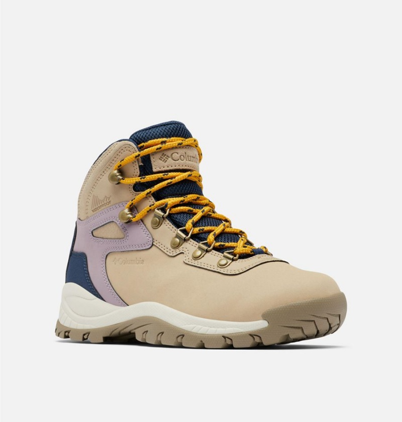 Khaki Women's Columbia Newton Ridge Plus Waterproof Boot Hiking Shoes | CZDXT-5748