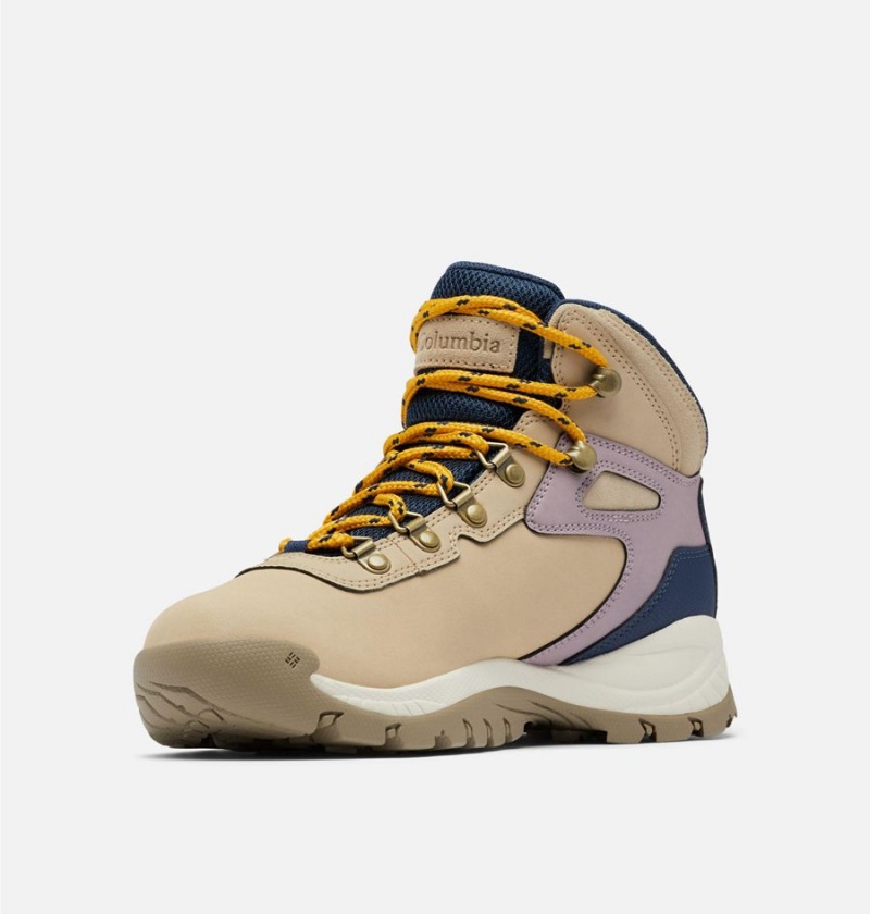 Khaki Women's Columbia Newton Ridge Plus Waterproof Boot Hiking Shoes | CZDXT-5748