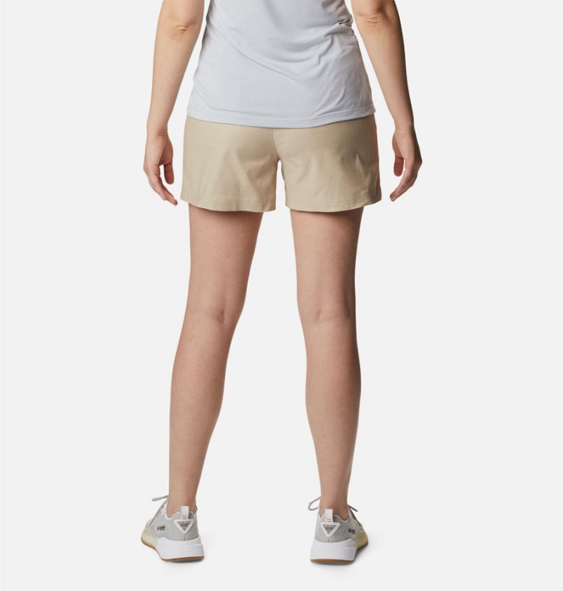 Khaki Women's Columbia PFG Sun Drifter Chino Shorts | FCRTG-2873