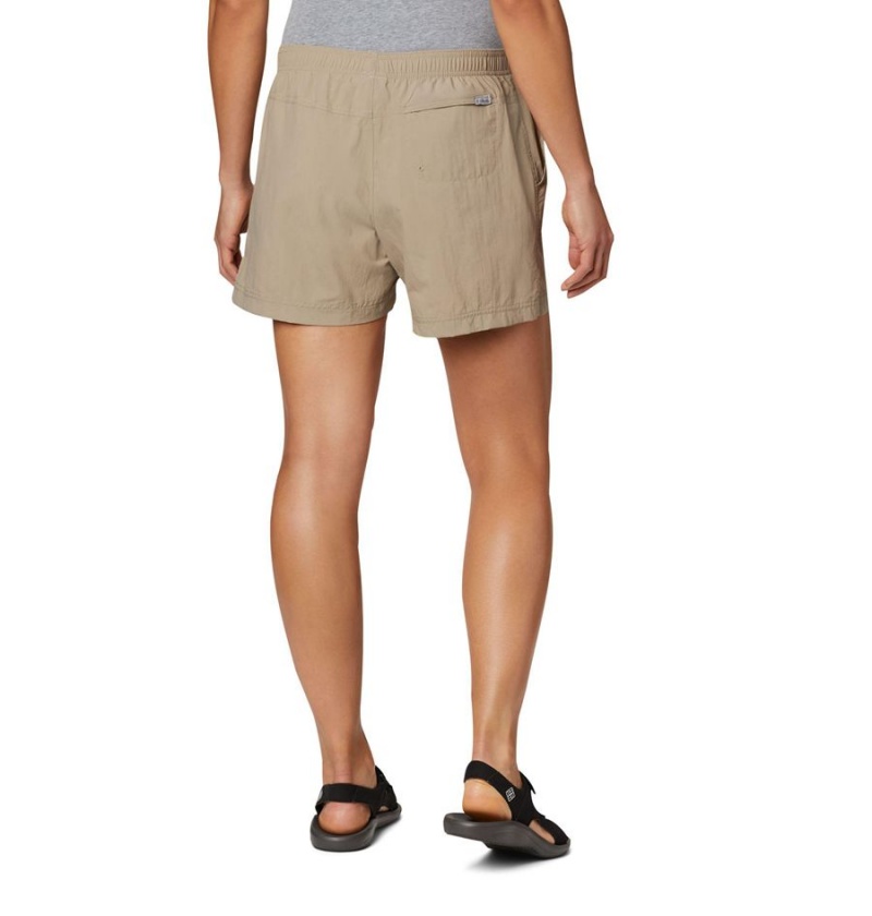 Khaki Women's Columbia Sandy River Shorts | LTWXY-0985