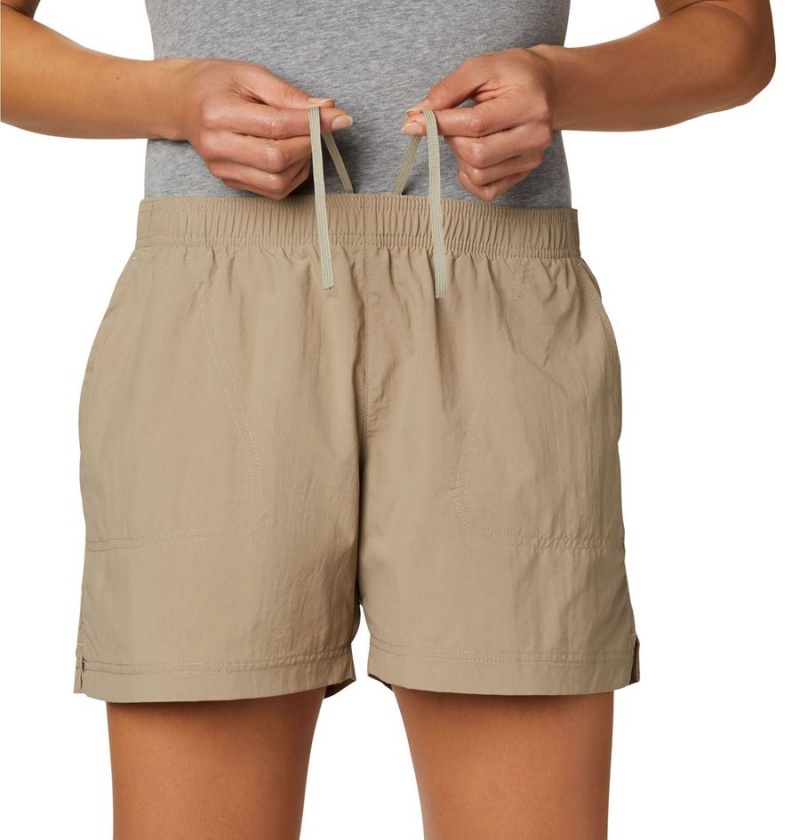 Khaki Women's Columbia Sandy River Shorts | LTWXY-0985