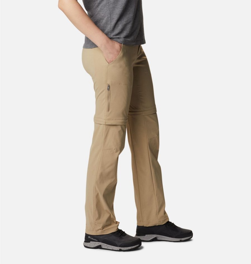 Khaki Women's Columbia Saturday Trail II Stretch Convertible Pants | TLZRP-7065