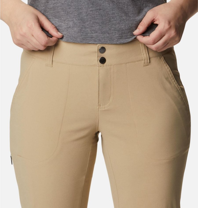 Khaki Women's Columbia Saturday Trail II Stretch Convertible Pants | TLZRP-7065