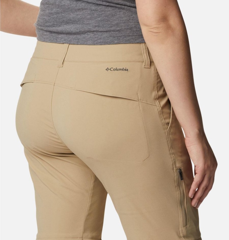 Khaki Women's Columbia Saturday Trail II Stretch Convertible Pants | TLZRP-7065