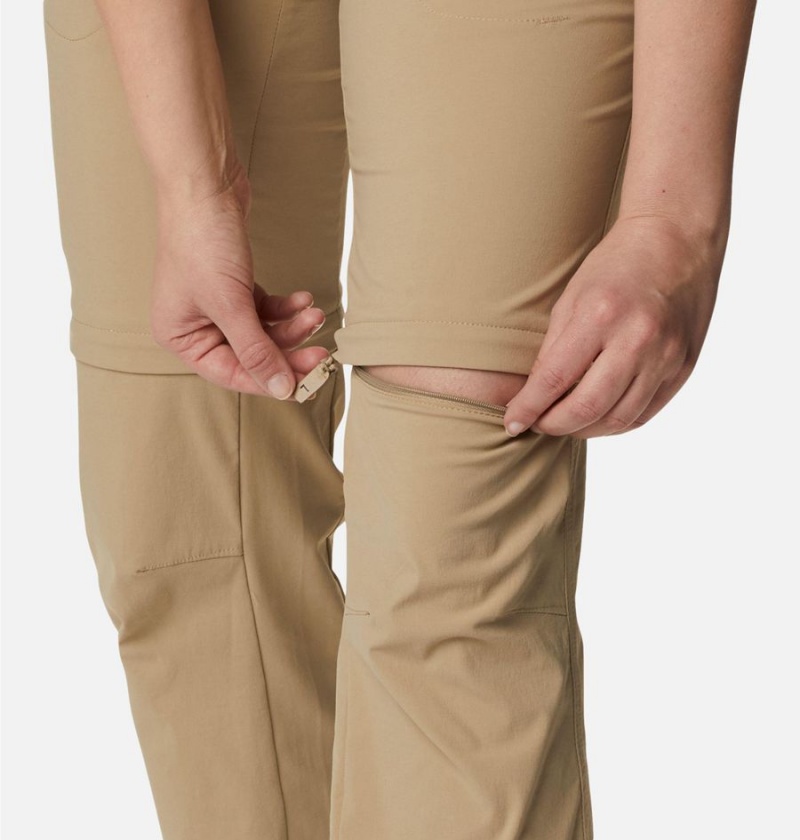 Khaki Women's Columbia Saturday Trail II Stretch Convertible Pants | TLZRP-7065