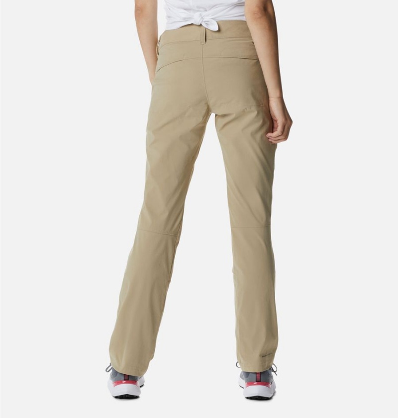 Khaki Women's Columbia Saturday Trail Stretch Pants | RINVD-0781