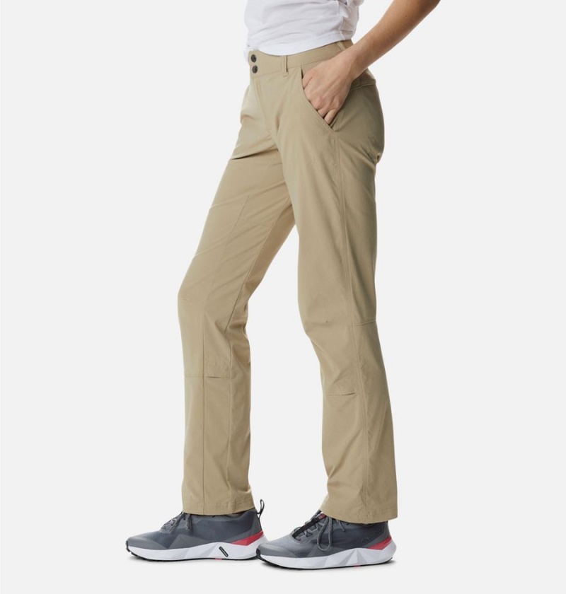 Khaki Women's Columbia Saturday Trail Stretch Pants | RINVD-0781