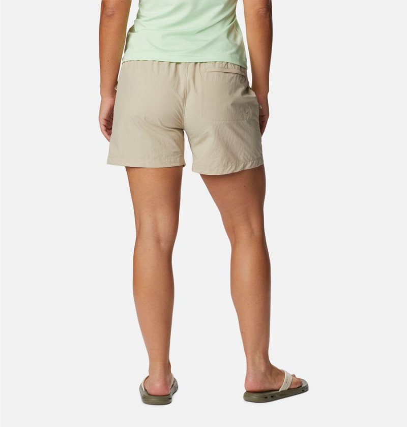 Khaki Women's Columbia Summerdry Cargo Shorts | RWMIA-7146