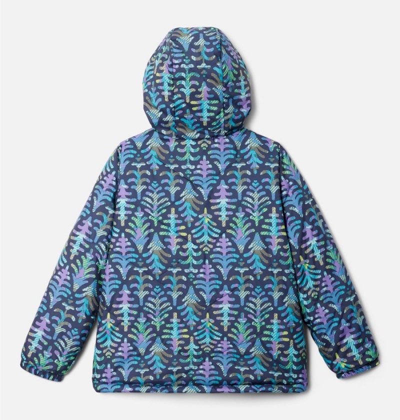 Navy Kids' Columbia Big Fir Reversible Jacket | YWSLU-4795