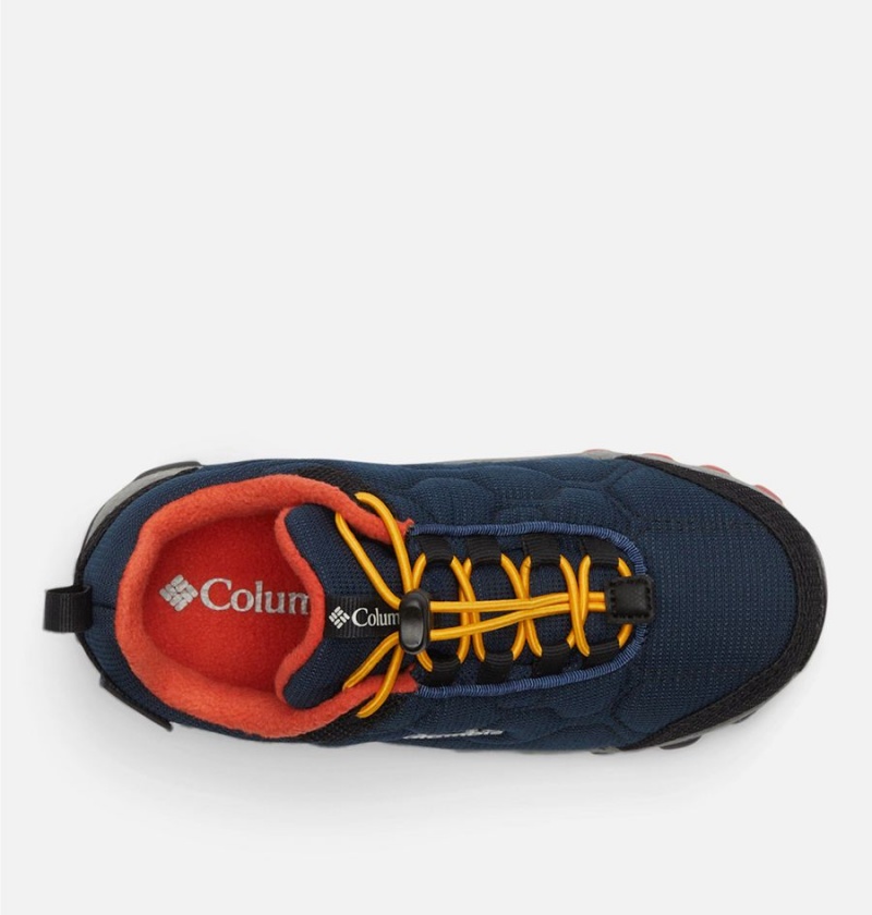 Navy Kids' Columbia Firecamp Sledder 3 Waterproof Sneakers | BYQSR-2395