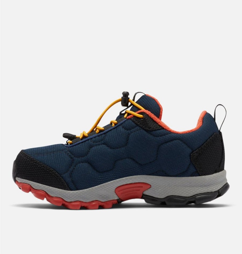 Navy Kids' Columbia Firecamp Sledder 3 Waterproof Sneakers | BYQSR-2395