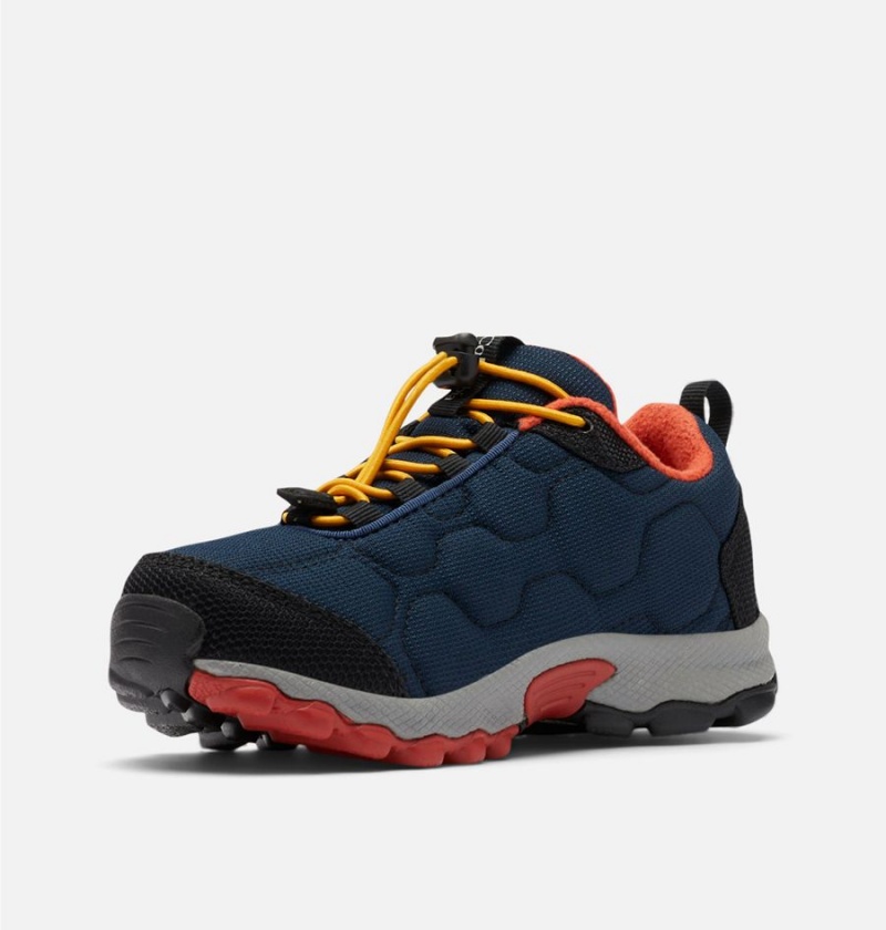 Navy Kids' Columbia Firecamp Sledder 3 Waterproof Sneakers | BYQSR-2395