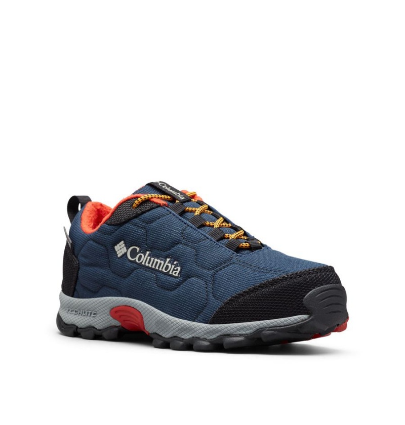 Navy Kids' Columbia Firecamp Sledder 3 Waterproof Sneakers | NOMKF-9134