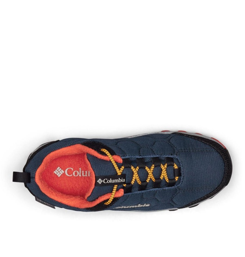 Navy Kids' Columbia Firecamp Sledder 3 Waterproof Sneakers | NOMKF-9134