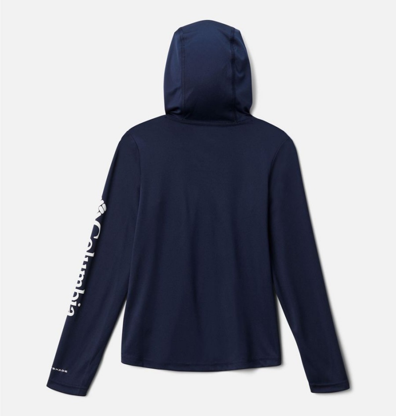 Navy Kids' Columbia Fork Stream Hoodie | MGHJC-0297