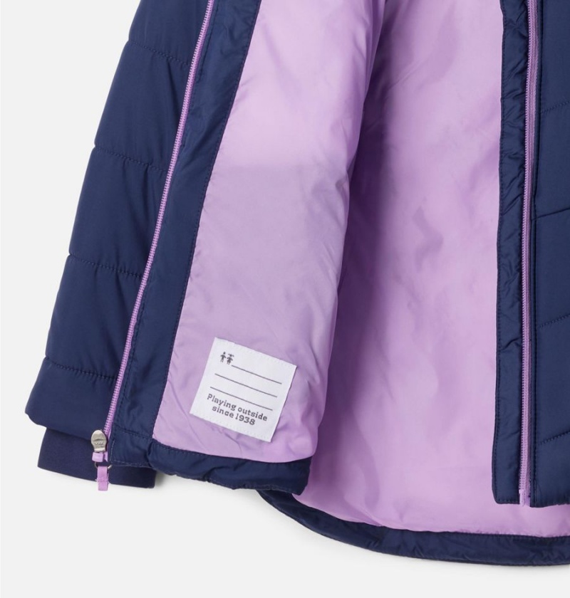 Navy Kids' Columbia Katelyn Crest II Hooded Jacket | MDLZB-4653