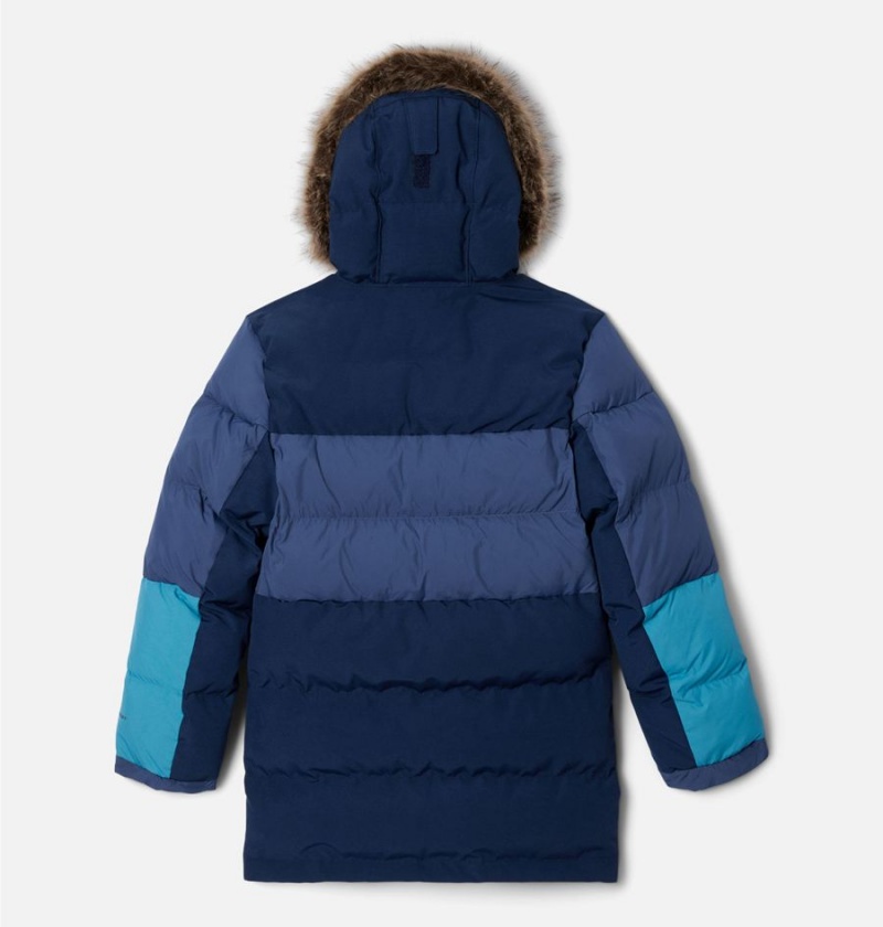 Navy Kids' Columbia Marquam Peak Fusion Insulated Parka Jacket | XFWHS-1246