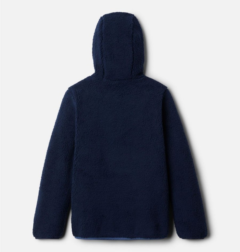 Navy Kids' Columbia Rugged Ridge Sherpa Hoodie | YWOFA-6825