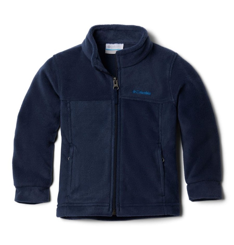 Navy Kids' Columbia Steens Mountain II Fleece Jacket | SQFAW-5738