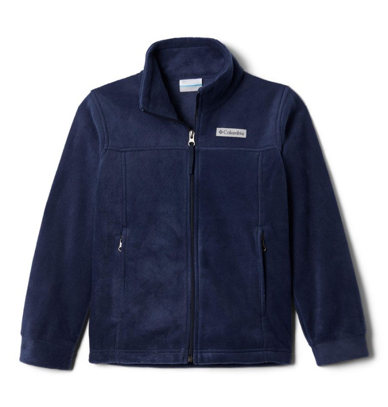 Navy Kids' Columbia Steens Mountain II Fleece Jacket | SQFAW-5738