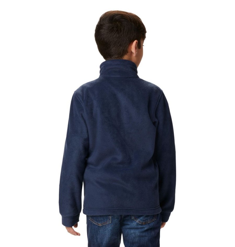 Navy Kids' Columbia Steens Mountain II Fleece Jacket | SQFAW-5738