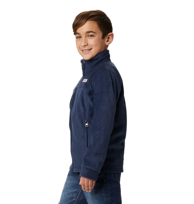 Navy Kids' Columbia Steens Mountain II Fleece Jacket | SQFAW-5738