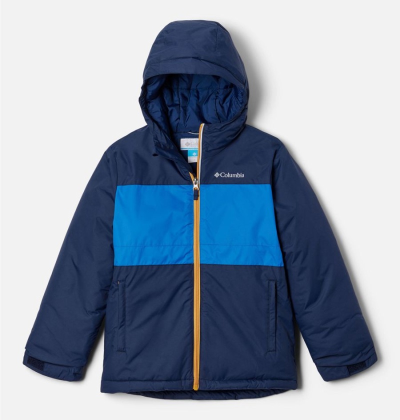 Navy Kids\' Columbia Valley Runner Jacket | BTUFD-8416