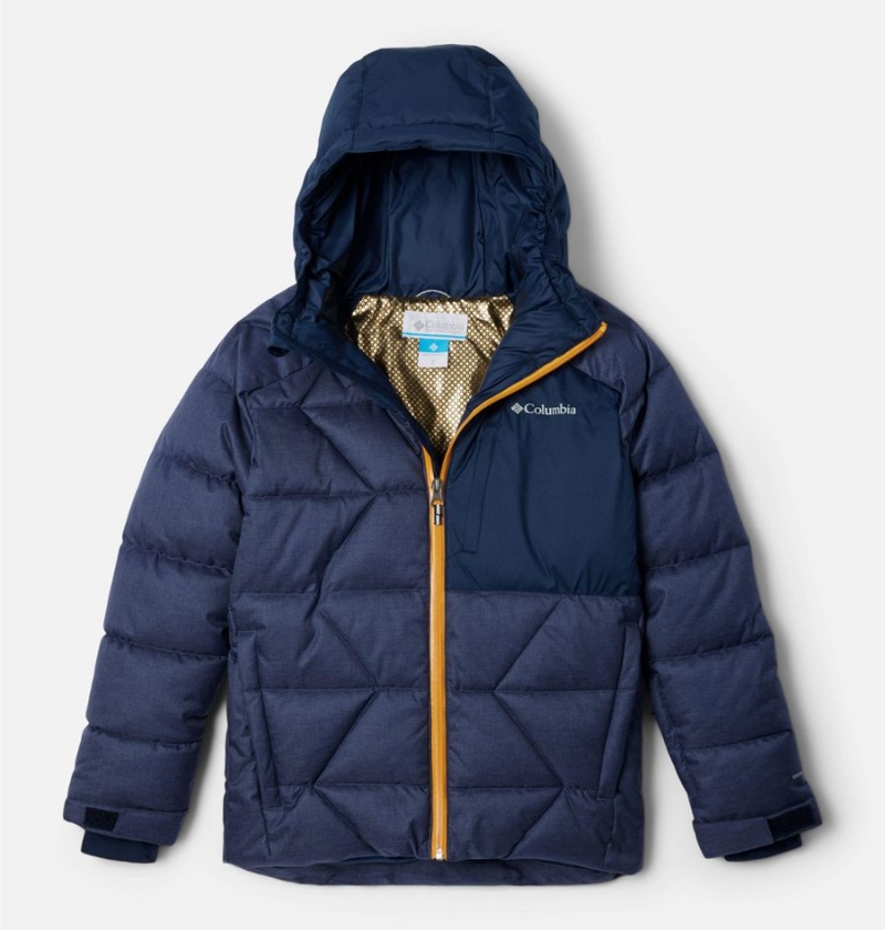 Navy Kids\' Columbia Winter Powder II Quilted Jacket | GJPRL-3260