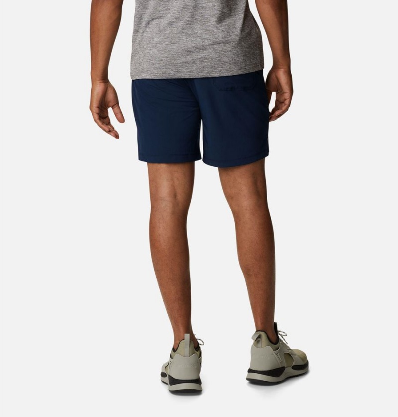 Navy Men's Columbia Alpine Chill Zero Shorts | OPUQG-7965