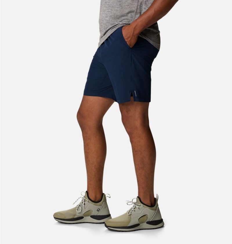 Navy Men's Columbia Alpine Chill Zero Shorts | OPUQG-7965