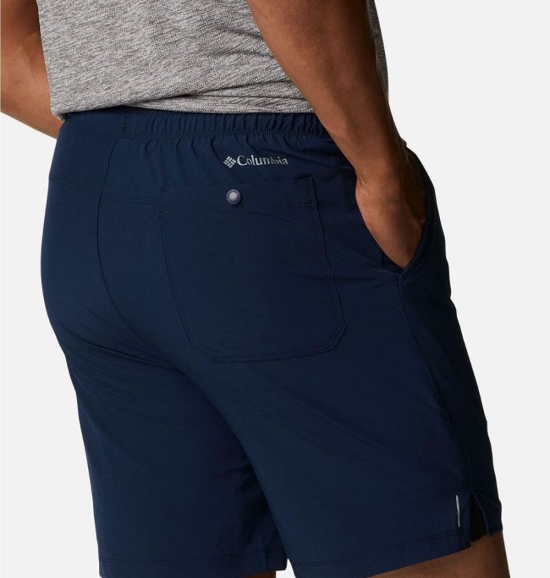 Navy Men's Columbia Alpine Chill Zero Shorts | OPUQG-7965