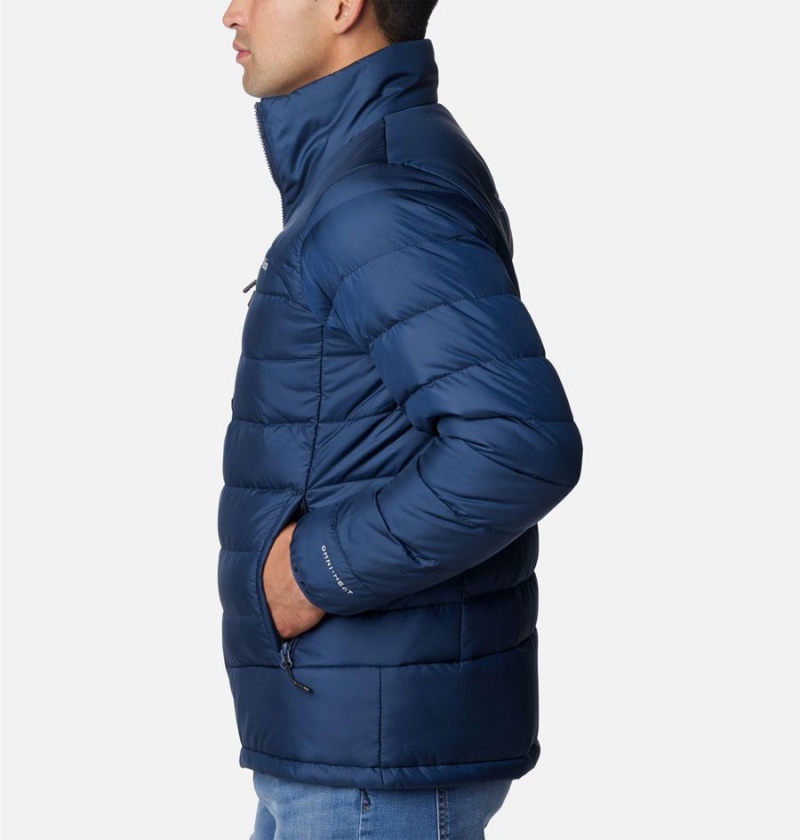 Navy Men's Columbia Autumn Park Insulated Puffer Jacket | GAYXK-6908