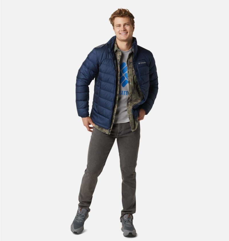 Navy Men's Columbia Autumn Park Insulated Puffer Jacket | GAYXK-6908