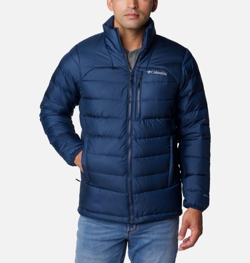 Navy Men\'s Columbia Autumn Park Insulated Puffer Jacket | GAYXK-6908