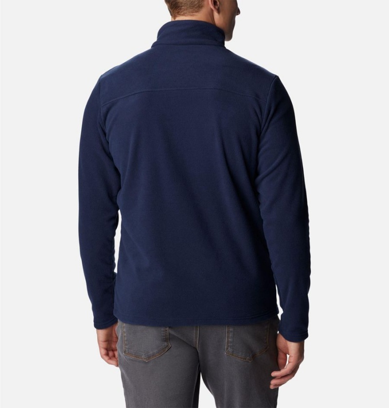 Navy Men's Columbia Castle Dale Full Zip Fleece Jacket | RAFIV-4316