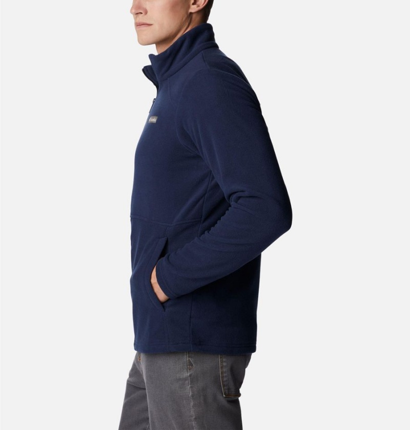 Navy Men's Columbia Castle Dale Full Zip Fleece Jacket | RAFIV-4316