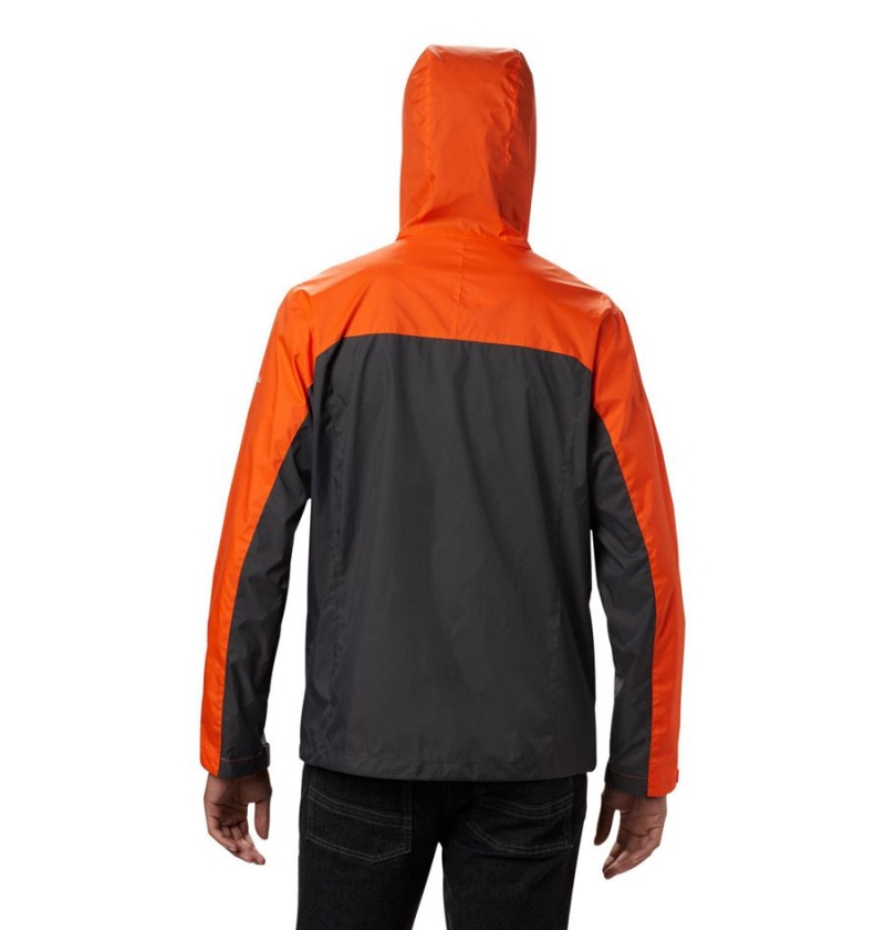 Navy Men's Columbia Collegiate Glennaker Storm - Clemson Rain Jacket | NFBCA-9160