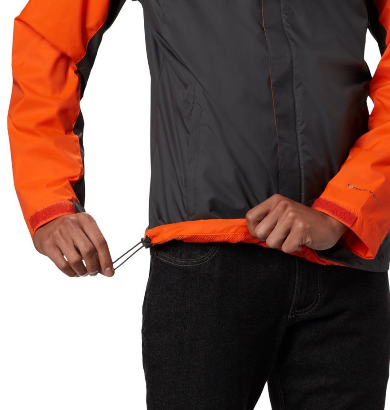 Navy Men's Columbia Collegiate Glennaker Storm - Clemson Rain Jacket | NFBCA-9160