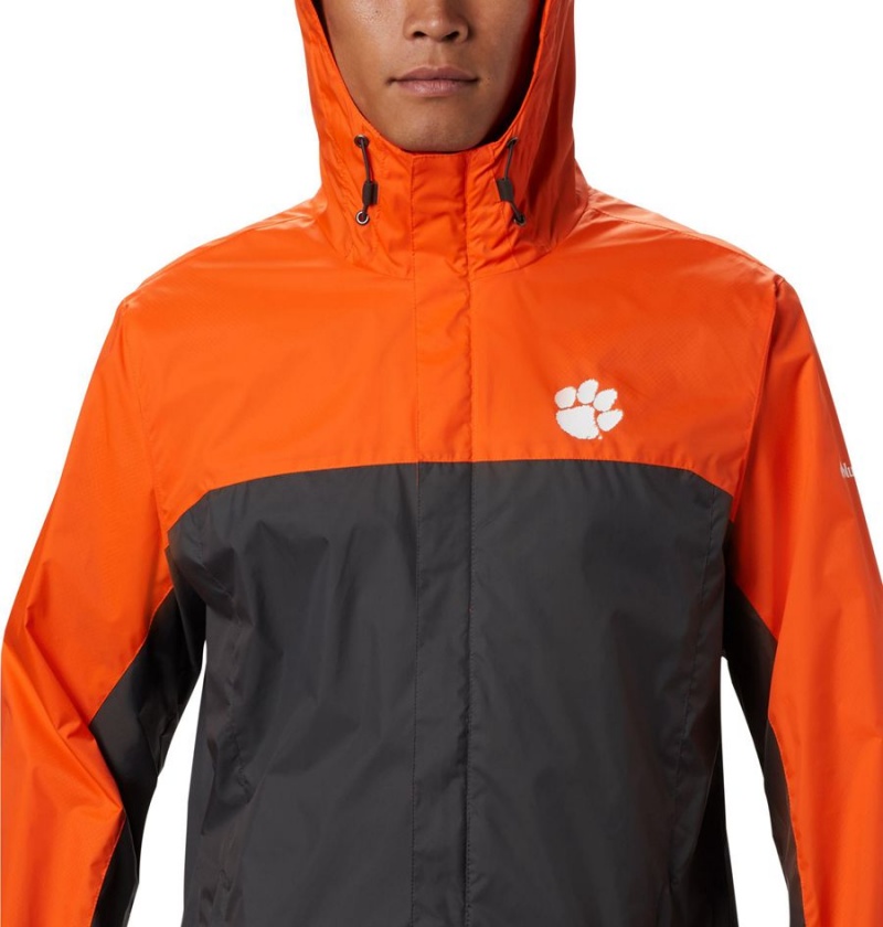 Navy Men's Columbia Collegiate Glennaker Storm - Clemson Rain Jacket | NFBCA-9160