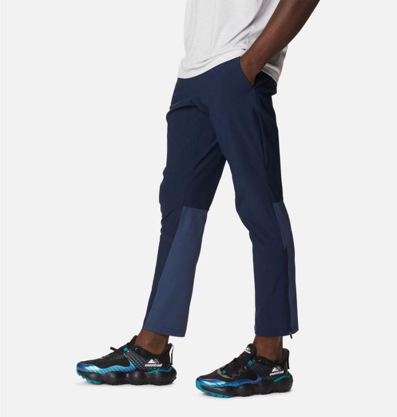 Navy Men's Columbia Endless Trail Training Joggers Pants | WVXQK-4531