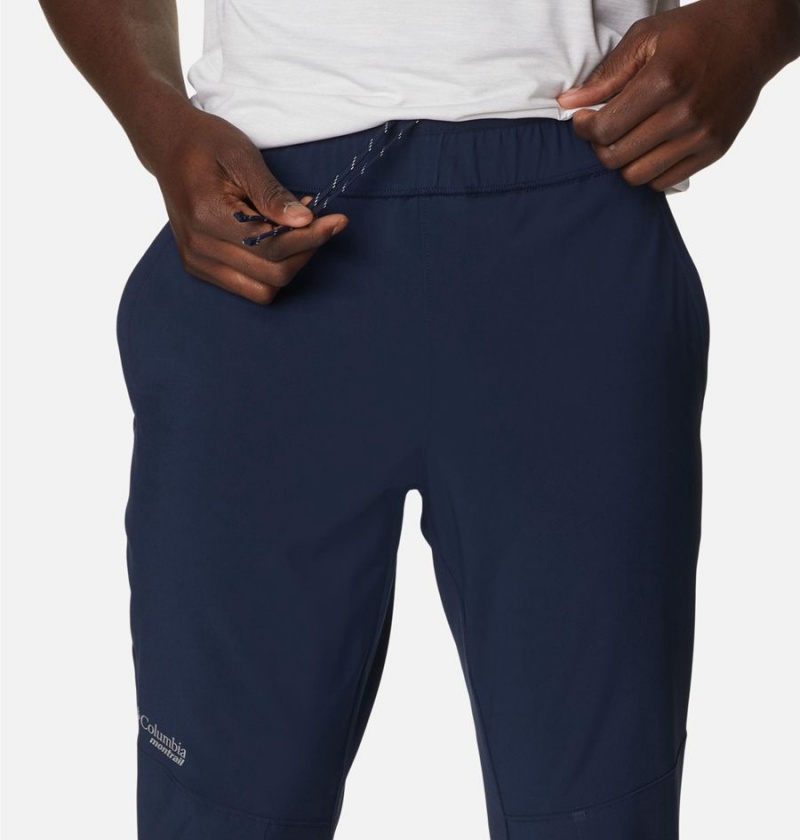 Navy Men's Columbia Endless Trail Training Joggers Pants | WVXQK-4531