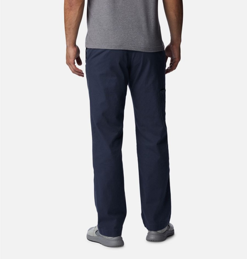 Navy Men's Columbia Flex ROC Pants | UCFRQ-0569