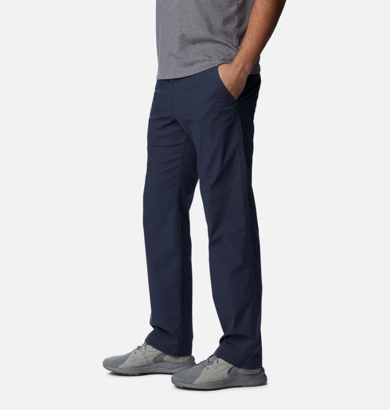 Navy Men's Columbia Flex ROC Pants | UCFRQ-0569