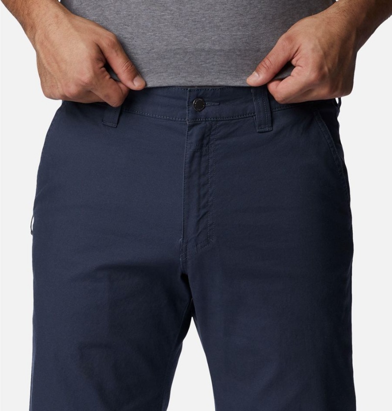 Navy Men's Columbia Flex ROC Pants | UCFRQ-0569