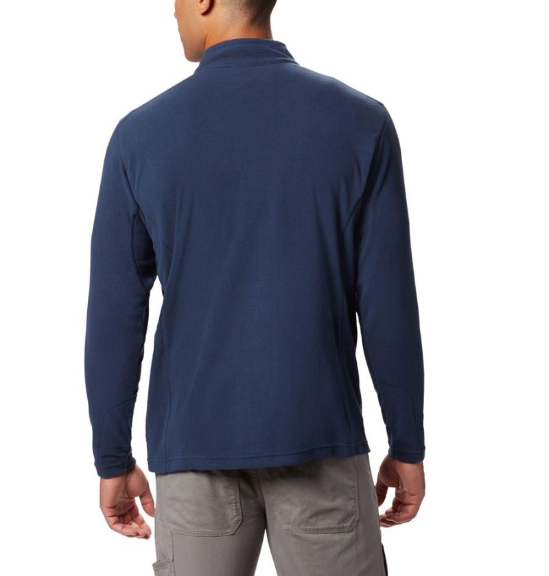 Navy Men's Columbia Klamath Range II Half Zip Fleece Pullover | ZINWY-2901