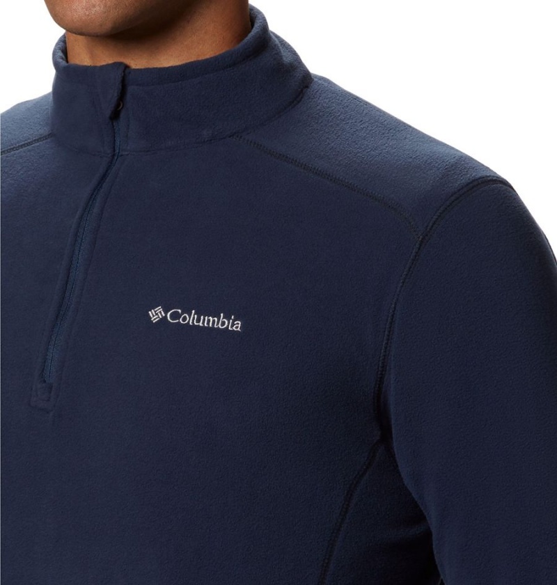 Navy Men's Columbia Klamath Range II Half Zip Fleece Pullover | ZINWY-2901