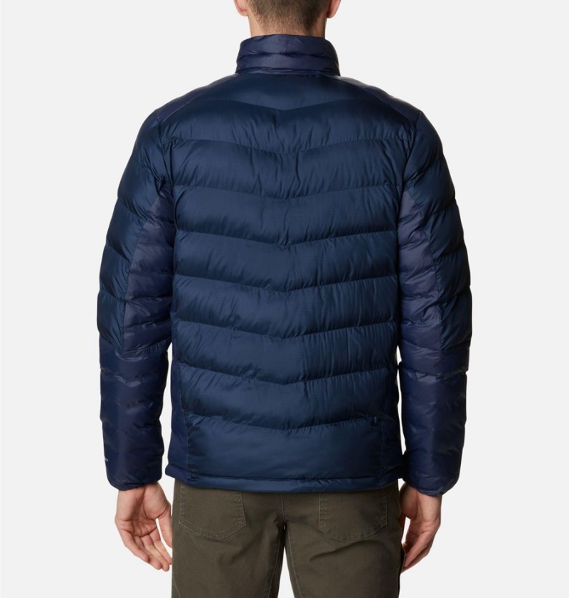 Navy Men's Columbia Labyrinth Loop Omni Heat Infinity Insulated Puffer Jacket | HWCAB-2539