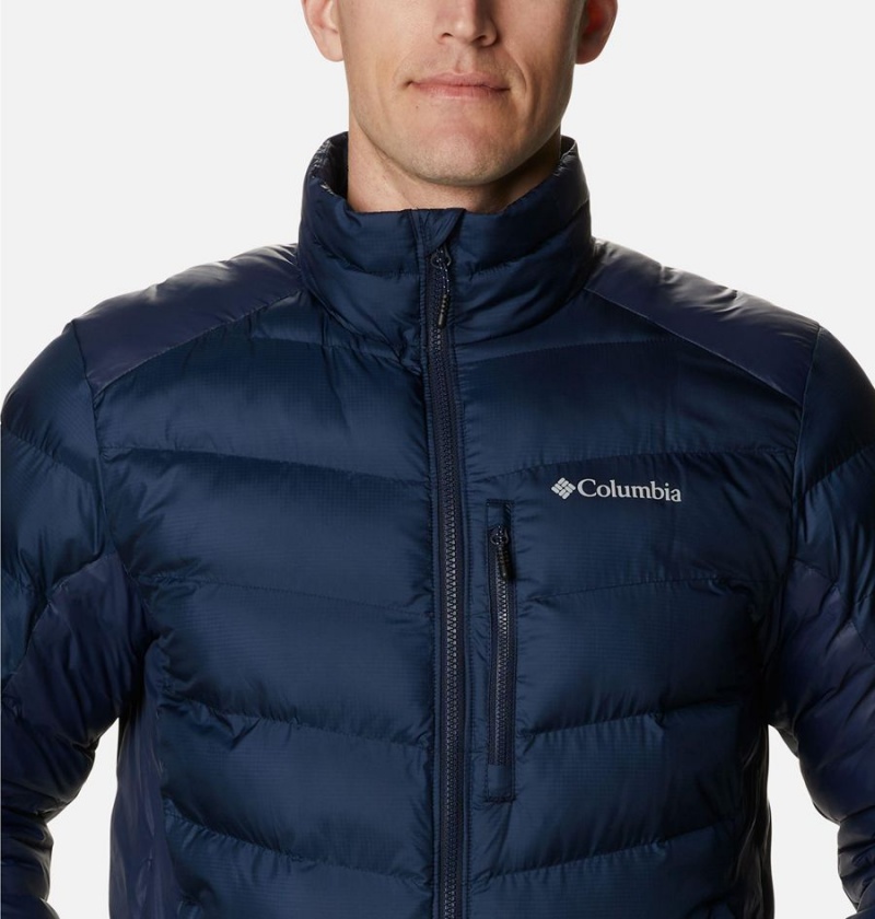 Navy Men's Columbia Labyrinth Loop Omni Heat Infinity Insulated Puffer Jacket | HWCAB-2539